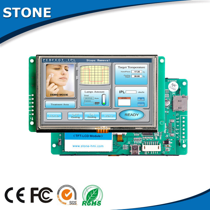 7.0 "HMI Intelligente TFT LCD Touch Screen Monitor mit RS232 Port für Ausrüstung Verwenden