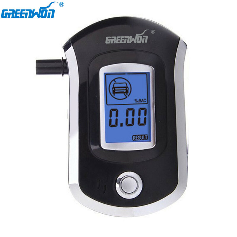 GREENWON-alcoholímetro Digital AT6000, caja de bloqueo, detector de Alcohol etílico