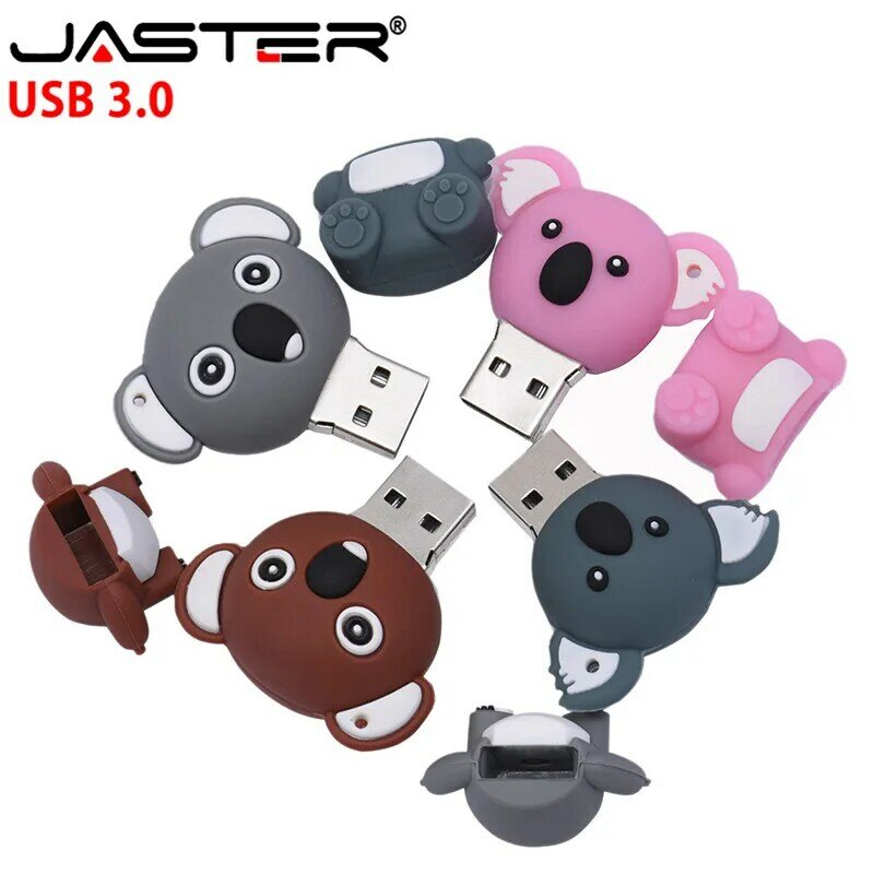 JASTER-unidad flash USB Koala 3,0, pendrive de 4GB, 8GB, 16GB, 32GB, creativo