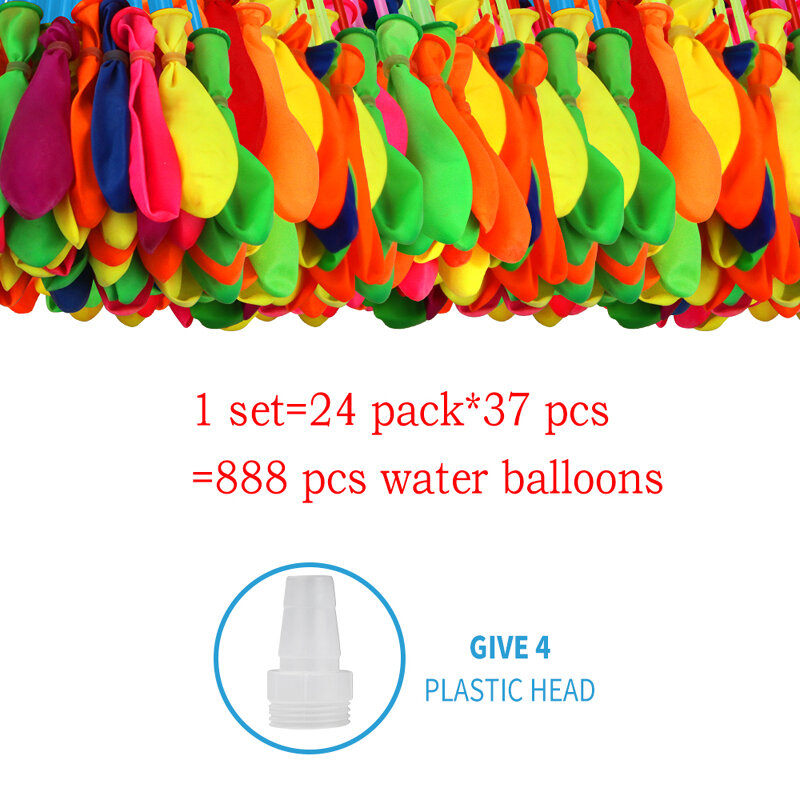 444/666 Buah Balon Air Lucu Mainan Ajaib Musim Panas Pesta Pantai Luar Ruangan Mengisi Balon Air Bom Mainan untuk Anak-anak Dewasa Anak-anak