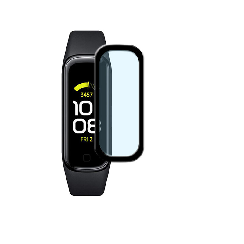 3D Gebogene Weichen Smartband Schutzhülle Film Abdeckung Für Samsung Galaxy Fit 2 R220 Smart Armband Fit 2 Full Screen Protector abdeckung