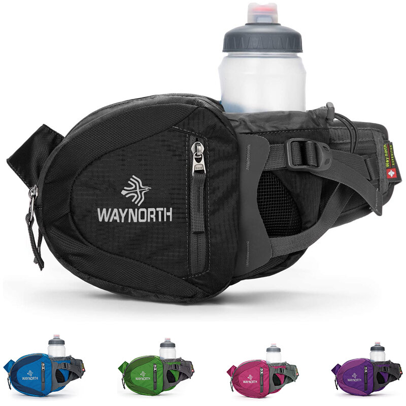 Running Bag with Bottle Waist Belt Pack Outdoor Marathon Gym Sport Fitness   Pouch Riding Cycling