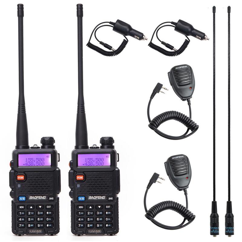 Baofeng-walkie-talkie portátil de BF-UV5R, Radio bidireccional de doble banda, VHF/UHF, Pofung UV-5R, para caza, UV-82 PLUS, UV-9R