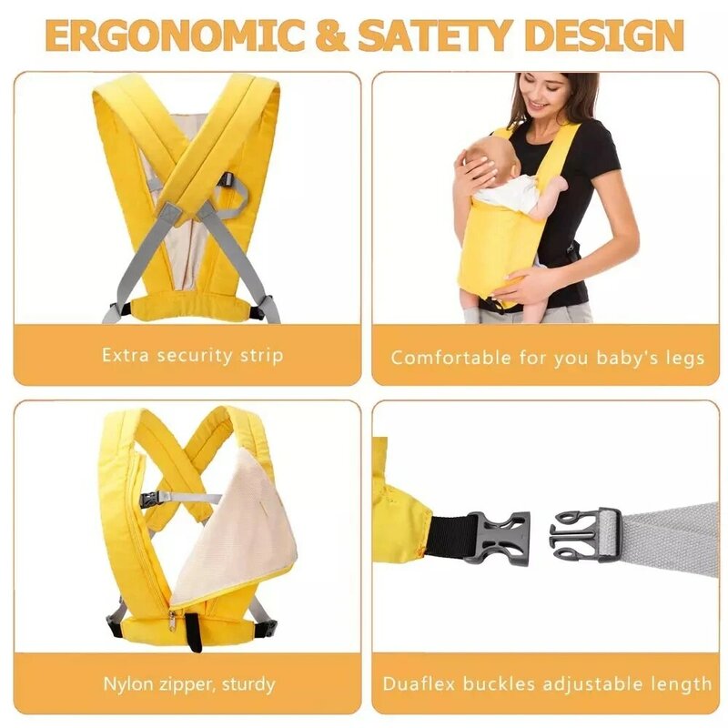 Ergonomic Baby Carrier Baby Kangaroo Child Hip Seat Tool Baby Holder Sling Wrap Backpacks Baby Travel Activity Gear baby sling