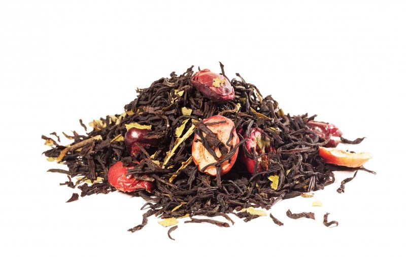 Herbata Gutenberg czarna aromatyzowana "dzika wiśnia" premium herbata czarna zielona chińska indyjska