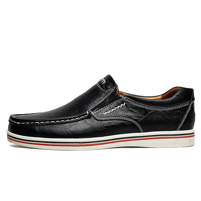 Sneakers Mannen Schoenen Leder Comfortabele Mannen Casual Footwear Chaussures Flats Voor Mannen Slip Op Luie Zapatos De Hombre Maat 38 -47