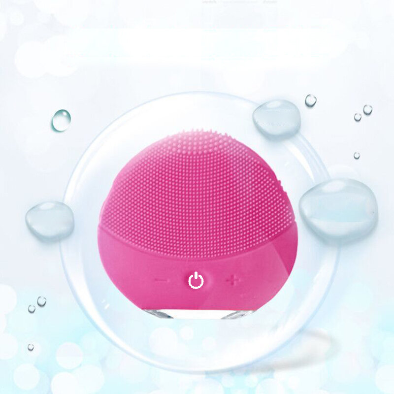 Electric Face Cleansing Brush  Skin Care Machine  Waterproof Silicone Brush Facial Cleansing Brush Washer Blackhead