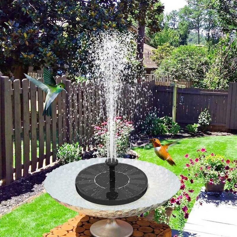 Fontanna solarna basen staw fontanna-wodospad dekoracja ogrodowa zewnętrzny ptak kąpiel zasilana energią słoneczną fontanna pływające do wody