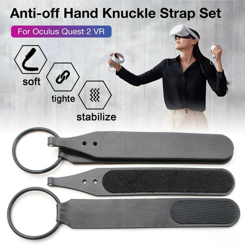 For Oculus Quest 2 VR Controller Handle Wrist Strap VR Handle Grip Anti Falling Fixed Belt Non-slip Strap Adjustable Accessories