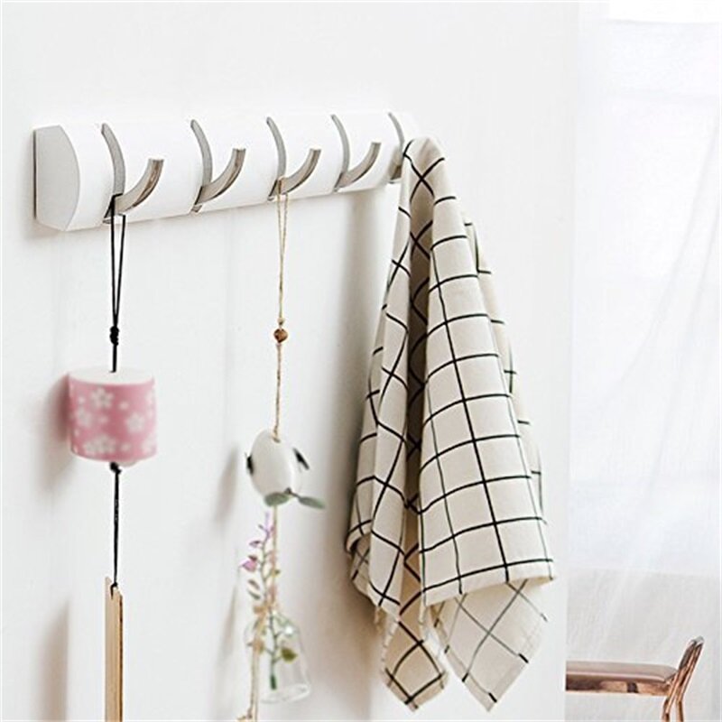 Bambus Schwimm Wand-Montiert Rack Mantel Haken Rack Handtuch Aufhänger Halter Europäischen Stil Kleid Mantel Haken Wand Tür Hut aufhänger