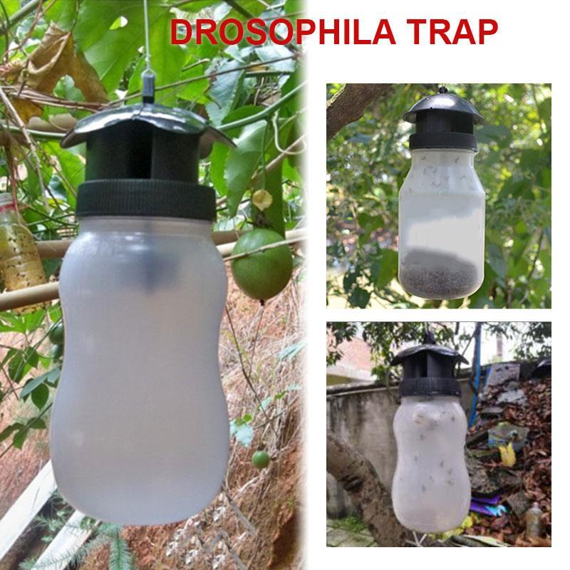 Trampa de plástico para moscas y plagas, trampa para moscas de frutas, conveniente, económica, para jardín, atrapamoscas duradero, avispas para exteriores
