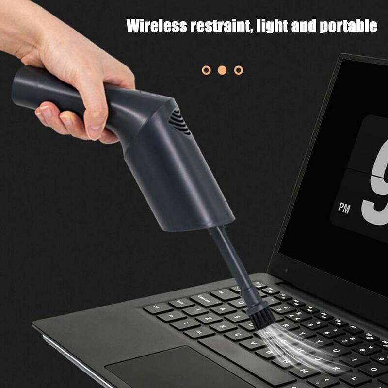 Kain Lap Udara Nirkabel 39000 RPM Pistol Peniup Debu Pembersih Blower Udara Terkompresi USB untuk Kamera Keyboard Laptop PC