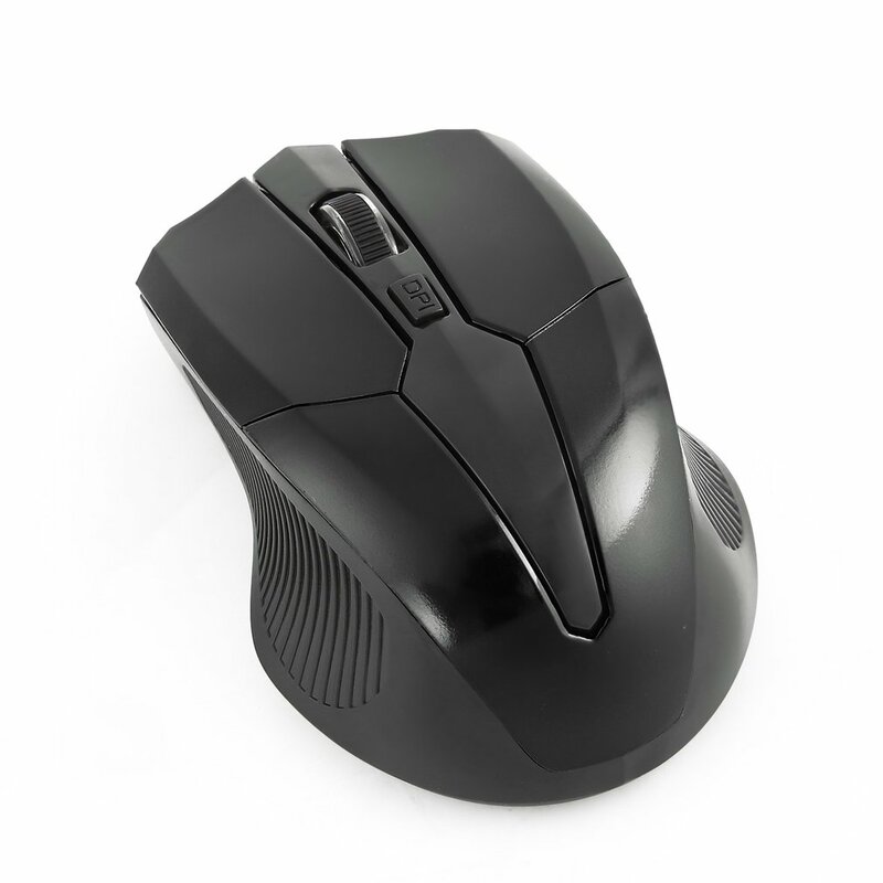 Mouse Optik Nirkabel 2.4 GHz Baru Populer Mouse dengan Receiver USB 2.0 Bawaan untuk Laptop PC Mouse Desain Ergonomis Mouse Gamer