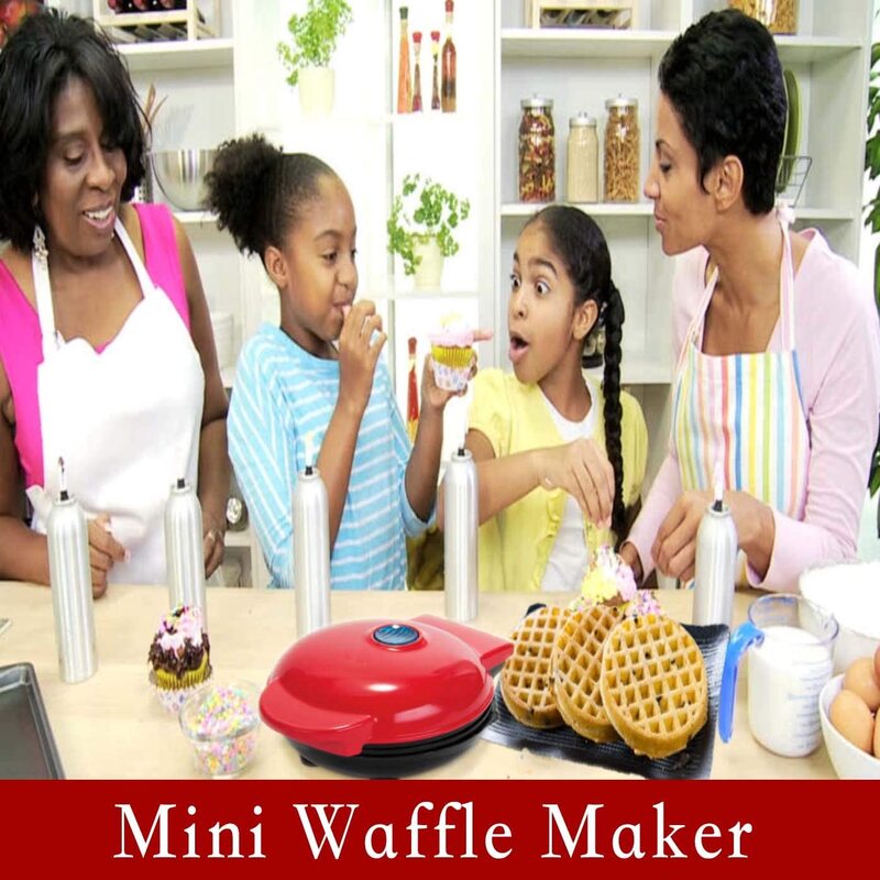 Mini waffles waffles adequado para biscoitos de panqueca pessoal ovos waffles muffins almoço lanches