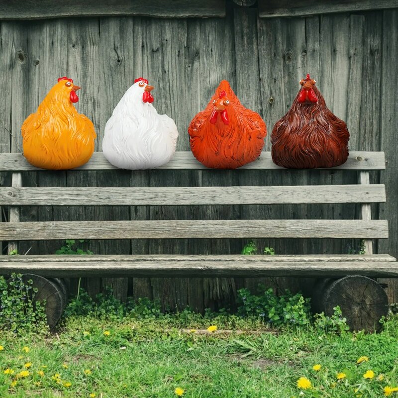 Dekoracja ogrodowa urocza dekoracja z kurczaka, niech twoje podwórko pełne witalności akcesoriów do dekoracji ogrodowa z kurczaka