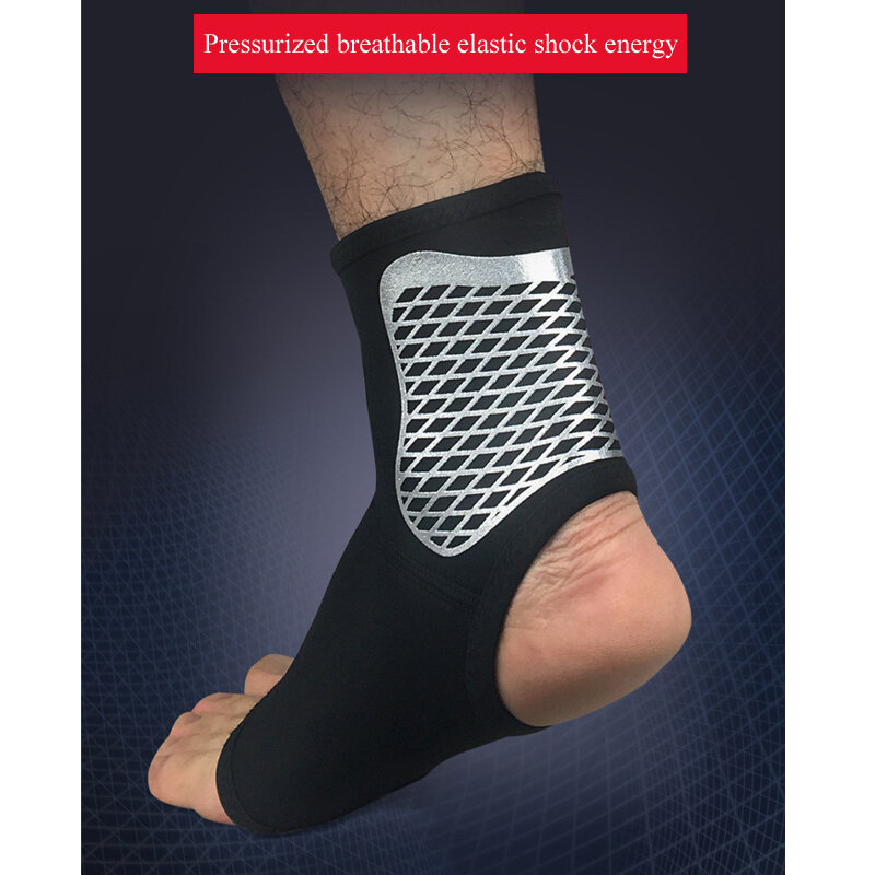 Happtyl 1 Buah Kaki Dukungan Adjustable Ankle Brace Bernapas Nilon Bahan Super Elastis dan Nyaman, Cocok untuk Olahraga