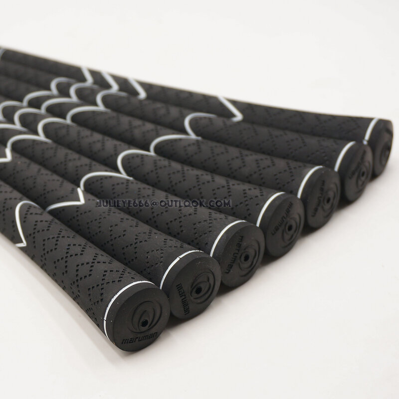 Maruman-empuñaduras de palo de Golf, 9 unidades o 13 unids/lote, superligeras, de goma, color negro y plateado