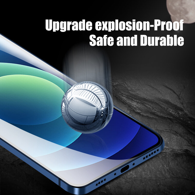 Protecteur d'écran pour iPhone, 4 pièces, Film Hydrogel à couverture complète pour modèles 11, 12 Pro, XS Max, 8, 7, 6 Plus, X, XR
