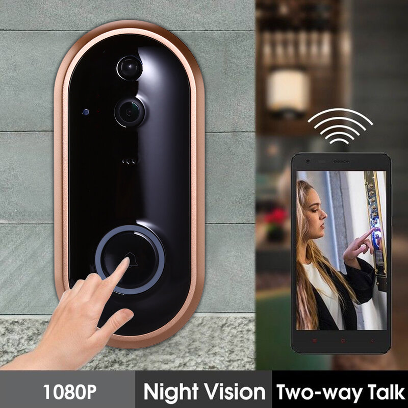 Ubox วิดีโอ Doorbell Intercom ระยะไกล HD Low Power 720P 1080P Wireless WiFi ประตู Bell M6 2-Way การสื่อสาร