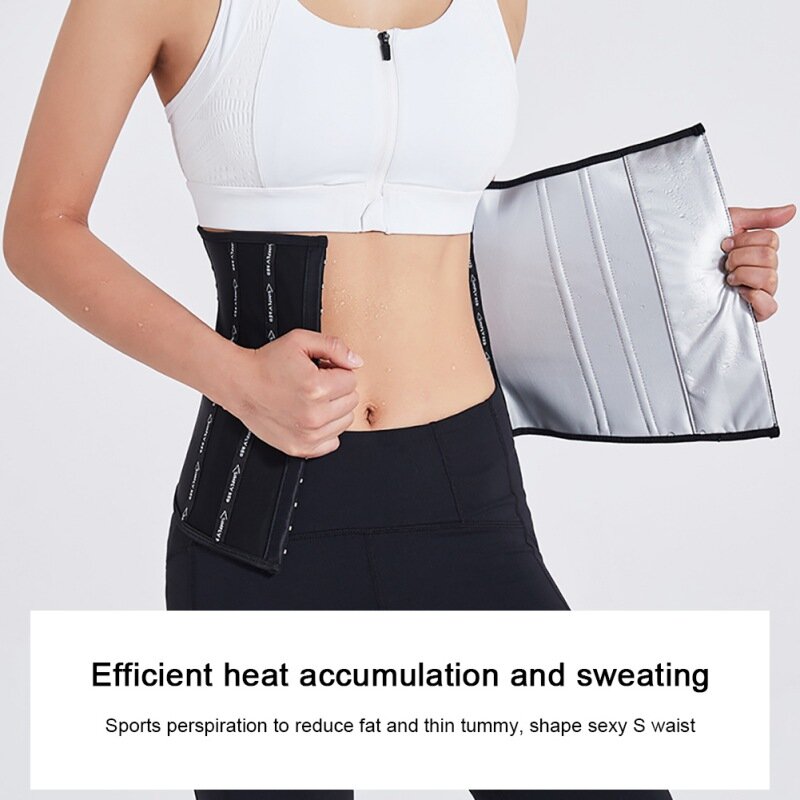 Ladies Waist Cinchers Breathable Back Support Sweat Crazier Slimming Body Shaper Belt-Sport Girdle Belt Weight Loss Shapers