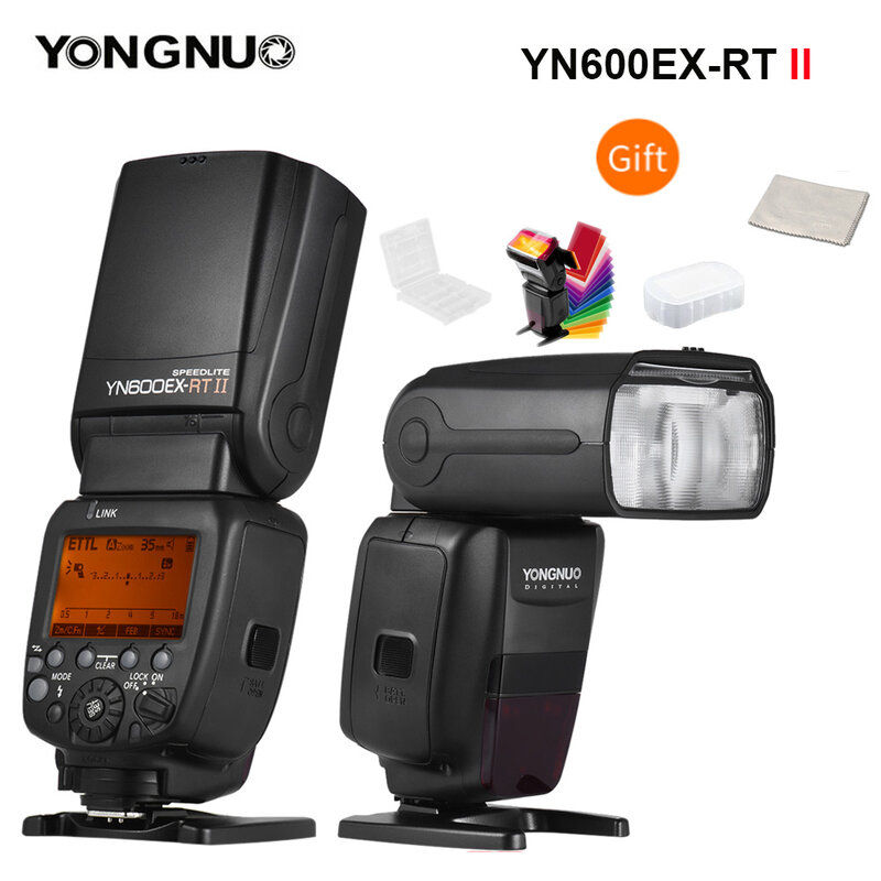 YONGNUO YN600EX-RT II 2,4G inalámbrico HSS 1/8000s GN60 maestro Flash Speedlite Canon cámara 600EX-RT YN600EX RT Speedlite II