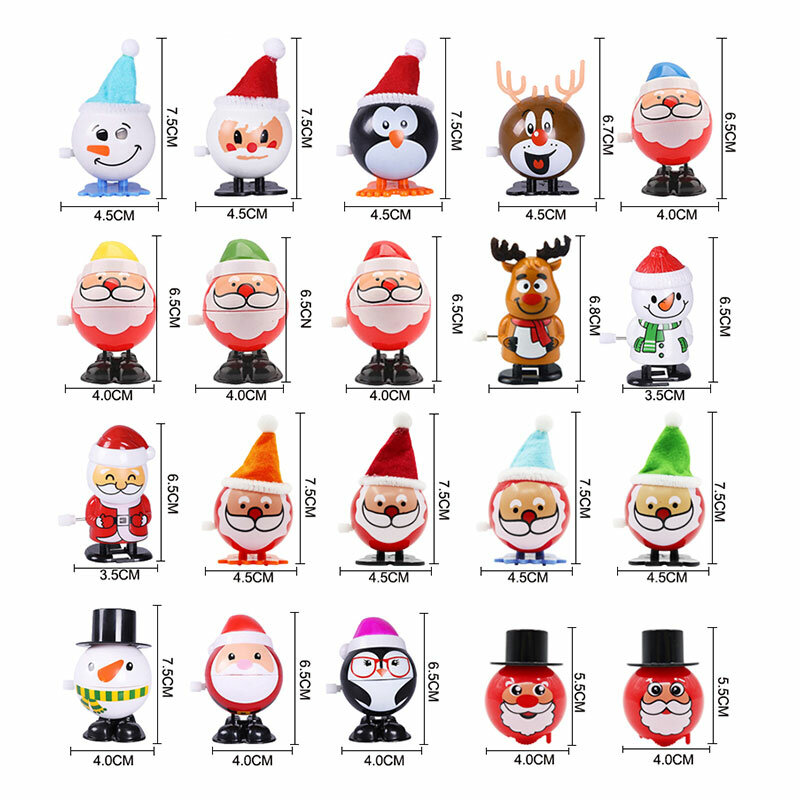ใหม่คริสต์มาส Clockwork ของเล่นกระโดดเด็ก Mini คริสต์มาสของขวัญ Vintage Santa Claus Snowman Wind Up ของเล่นเด็กตลกของขวัญ
