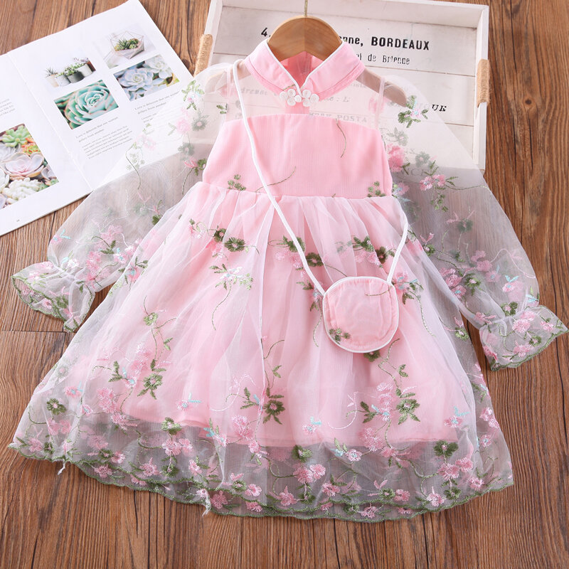 Anak Pakaian musim panas Merek Bayi dengan Karakter Sashes Robe Fille Princess Pakaian vestido