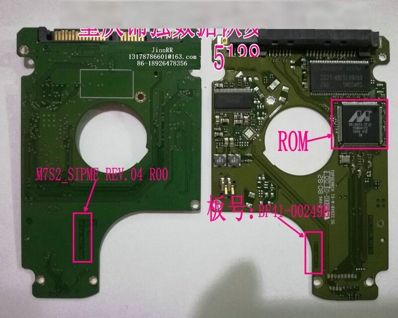 Placa lógica PCB HDD de BF41-00249B, buena prueba, placa de circuito de disco duro HM320II HM250HI BF41-00249B