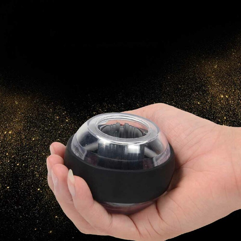 1set Gyroscope Ball Force Ball Gyro No Power Light Wrist Ball Arm Exerciser Strengthener LED with Speed Device Hot