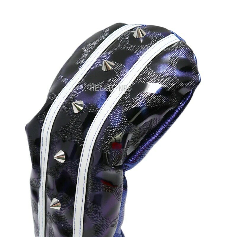 Golf Club Headcover Driver Head Cover PU Leather Waterproof Wear resistant Gradient Color