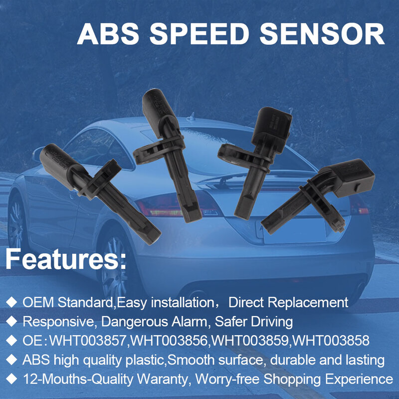 Car Left & Right Wheel ABS Speed Sensor For Passat B6 B7 Tiguan VW Golf MK5 MK6 Audi A3 WHT003857 WHT003856 WHT003859 WHT003858