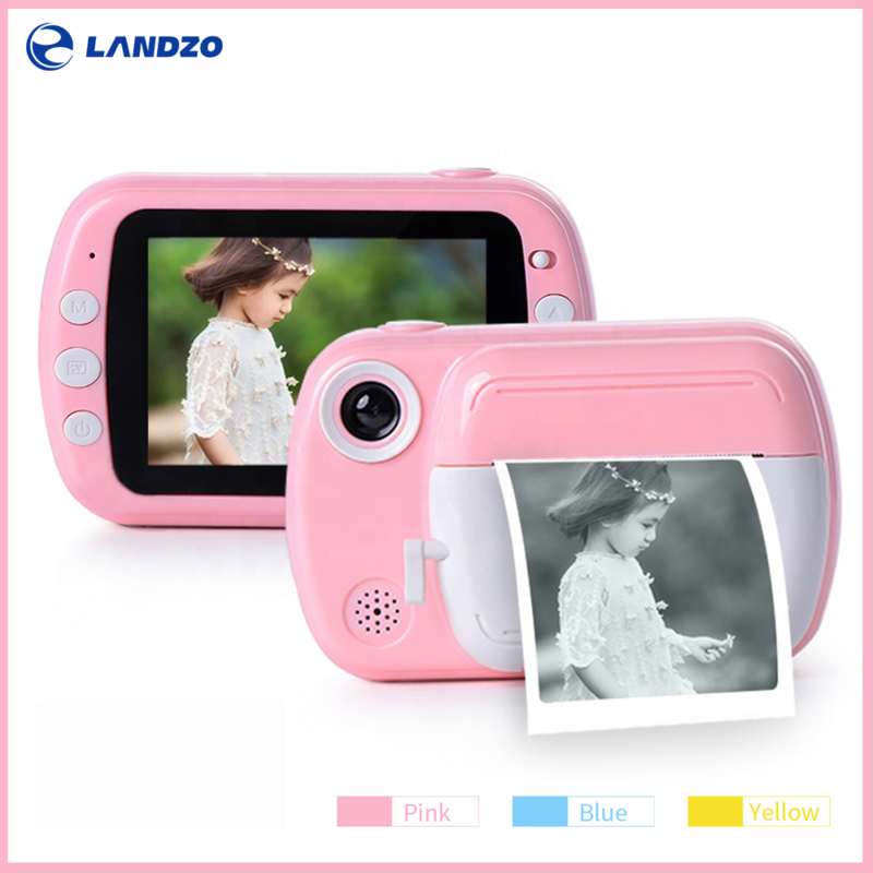 Fotocamera digitale con stampa reflex per bambini 1080p 12 milioni di pixel fotocamera termica con stampa istantanea videocamera giocattolo per bambini