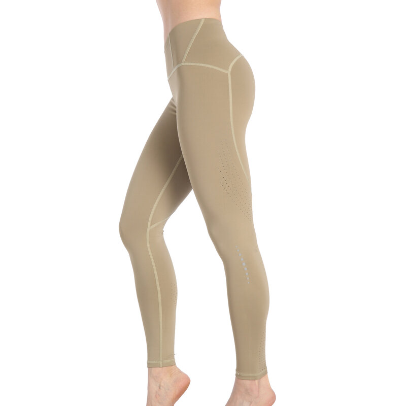 Pantalones de Yoga reflectantes para mujer, pantalones de deportes nuevos, transpirables, ajustados, para correr de noche, Fitness, gimnasio corto