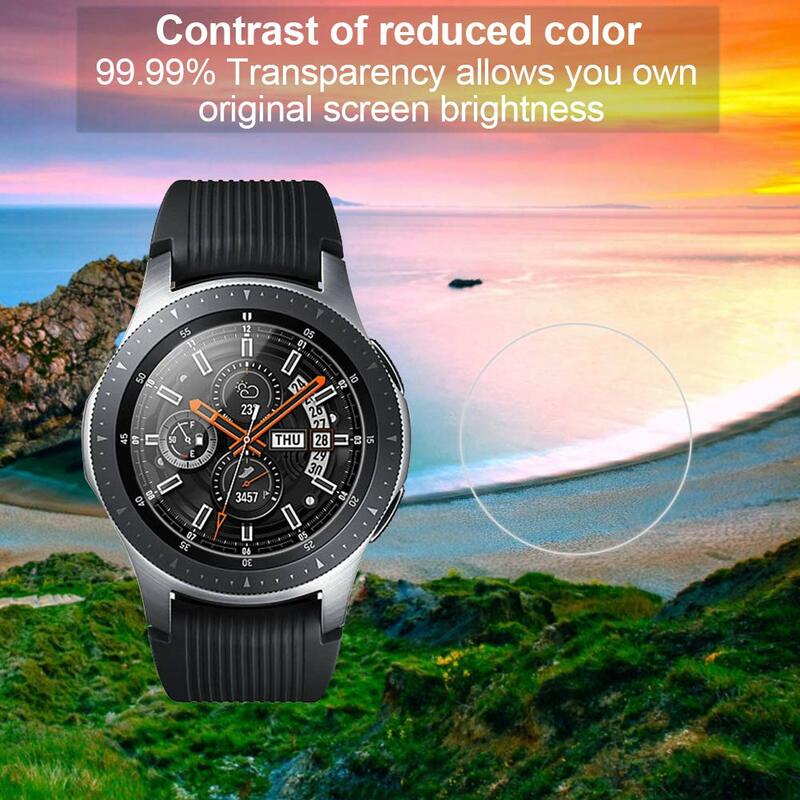 Закаленная Защитная пленка для часов Samsung galaxy Watch 46 мм, Защита экрана для часов Samsung Galaxy Watch 46 мм, пленка против царапин