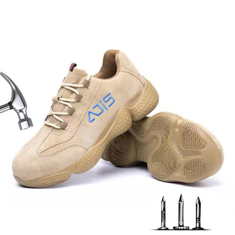 Vier Jahreszeiten Sicherheit Schuhe Anti-Smashing Anti-Piercing PU Sohlen Tragen-Beständig Leichte Komfortable Stahl-Toed baumwolle Schuhe