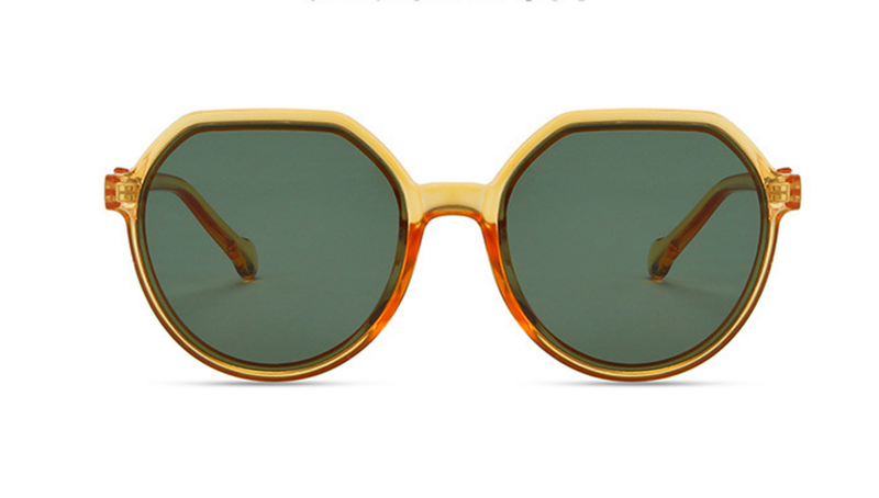 Okulary przeciwsłoneczne All-match Trend dla kobiet spersonalizowane trendy cukierki kolor duże okulary przeciwsłoneczne okrągła oprawka okulary przeciwsłoneczne Ins