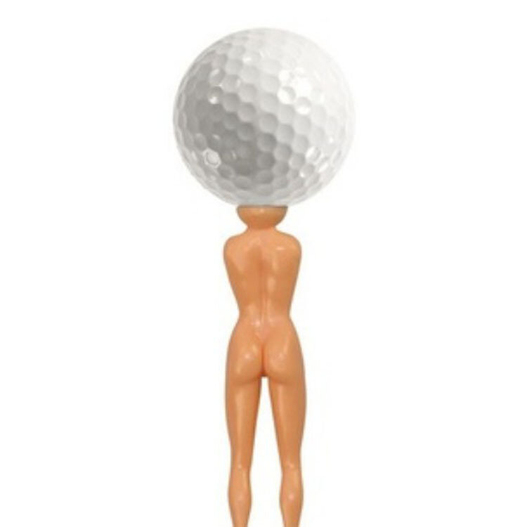 20 pçs/saco modelo de t golfe plástico novidade piada nude senhora golfe t prática treinamento golfe t dropshipping novo para o golfista