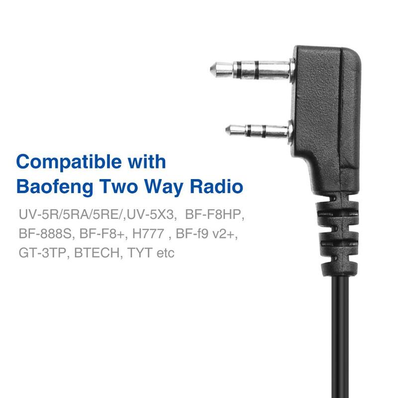 Baofeng – Microphone haut-parleur UV5R pour Radio amateur Portable, walkie-talkie Portable UV-5R BF-888S UV-82 UV-S9 Plus