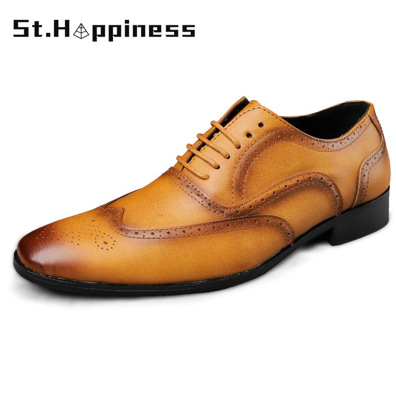 2021 حذاء رجالي فستان جلد موضة أكسفورد أحذية فاخرة ماركة مكتب حذاء رسمي كلاسيكي مصمم حذاء كاجوال حجم كبير 48
