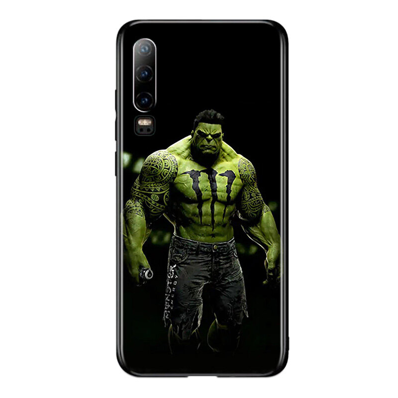 Capa de silicone da marvel hulk para celular huawei, para modelos p40, p30, p20, p10, p9, p8 lite, e mini pro, plus, 5g, 2017, 2019