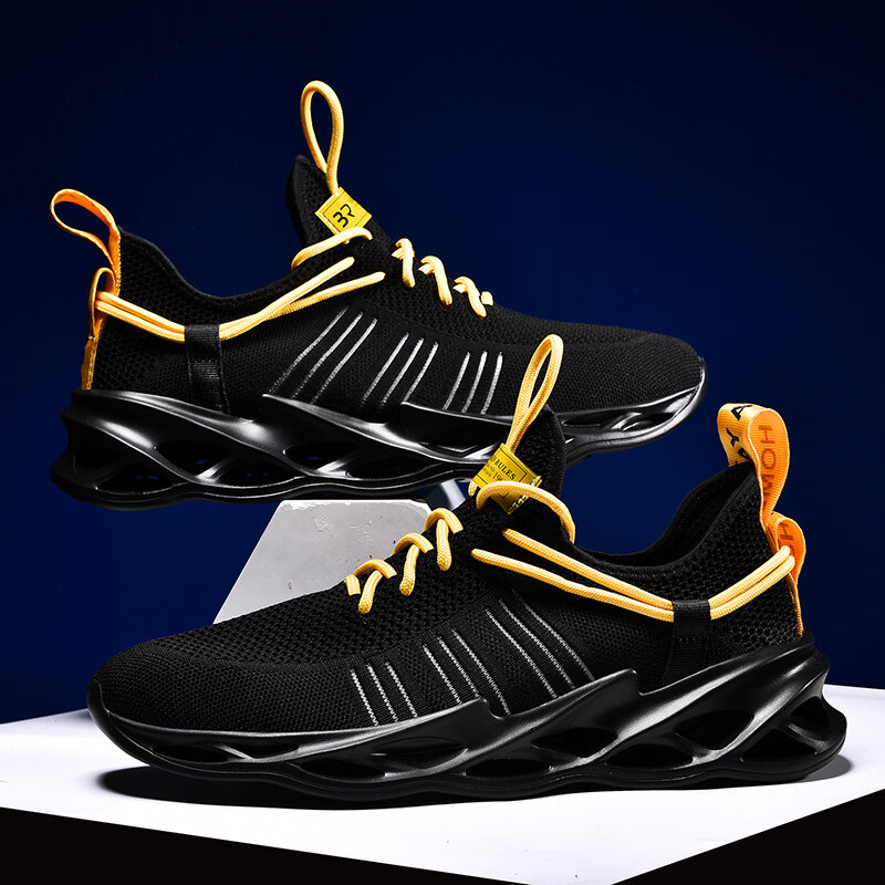 Обувь мужские кроссовки 9908 Мужская обувь дышащие кроссовки для бега мужские лезвия подошвой; Спортивная обувь для мужчин Zapato Tenis De Seguridad Mujer
