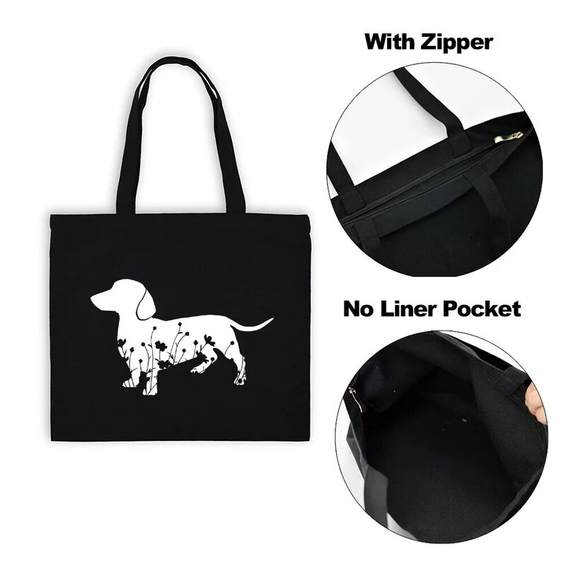 犬と猫のためのレインボーカラーの安全バッグ,ジッパー付きのショッピングバッグ,学生のキャンバス,大きな再利用可能なトラベルバッグ,犬と女性のためのバッグ