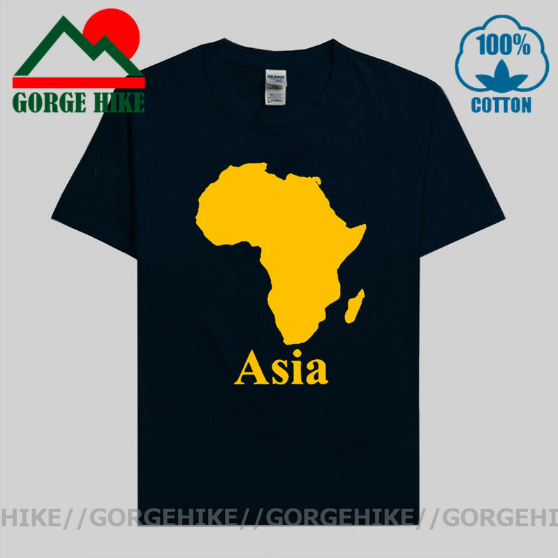 GorgeHike Parody afryka azja koszulka urodzinowa śmieszne Unisex grafika moda nowa bawełniana koszulka z krótkim rękawem O-Neck koszulka Harajuku
