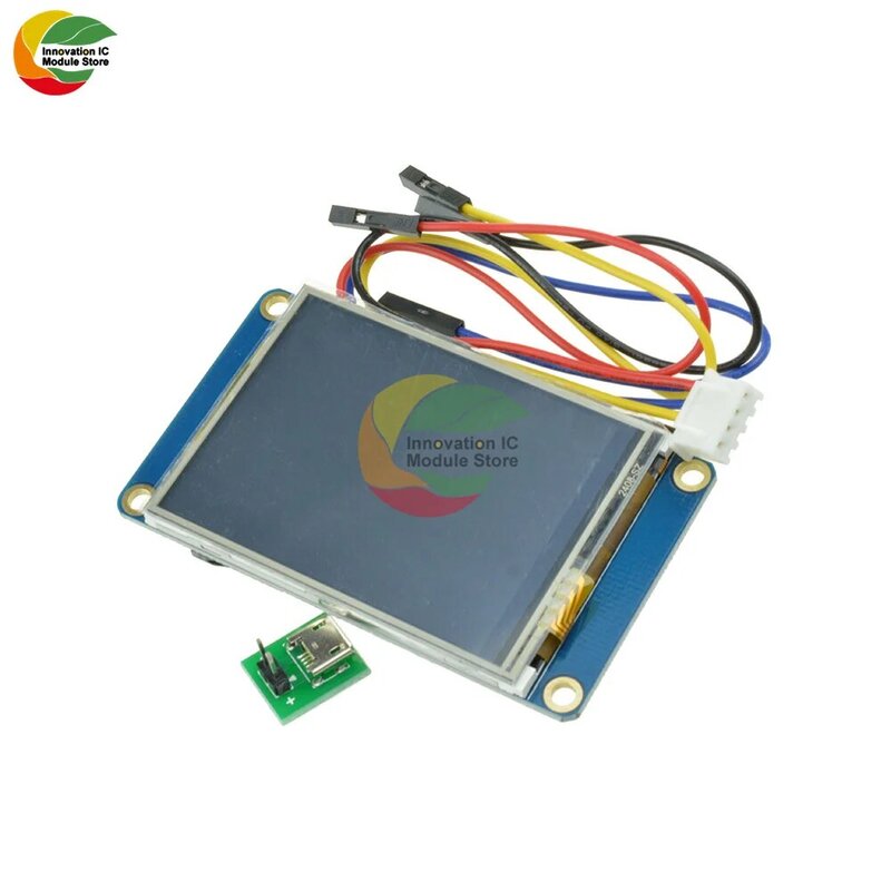 2.4 "Nextion USART HMI wyświetlacz TFT LCD moduł 4 drutu rezystancyjny Panel dotykowy dla Arduino Raspberry Pi 2 A + B + regulowany jasność