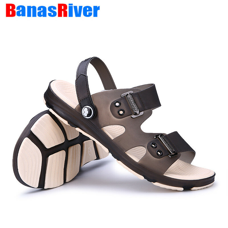 Men's Shoes Sandals and Slippers 2021 Couple Fashion Outerwear Anti-Slip Soft Outdoor Beach Lightweight Fashion Zapatos De Hombr