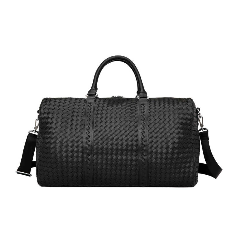 Модная дорожная сумка для мужчин и женщин, Классический чемодан из искусственной кожи, портативная вместительная легкая дорожная сумка для...