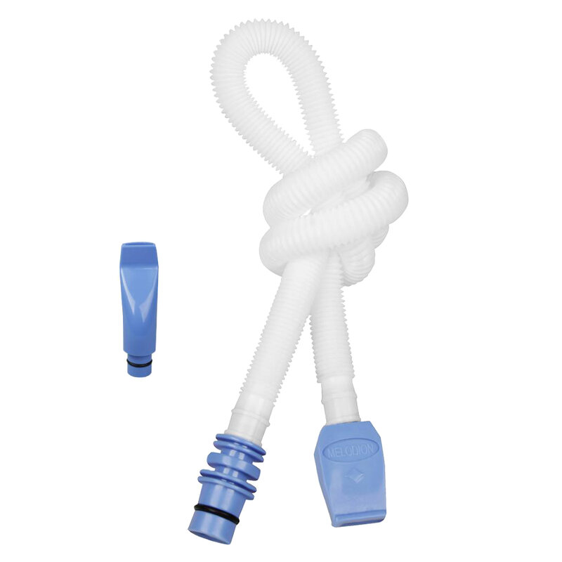 23inch Length Plastic Flexible Melodica   Tube with Mouthpiece Blue