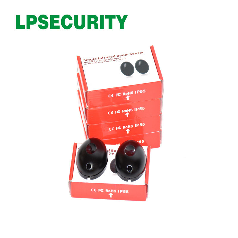 Lpsecurity 10 pçs/lote fotofeixe infravermelho sensor foto olho fotocélula para porta abridores gsm sistema de alarme
