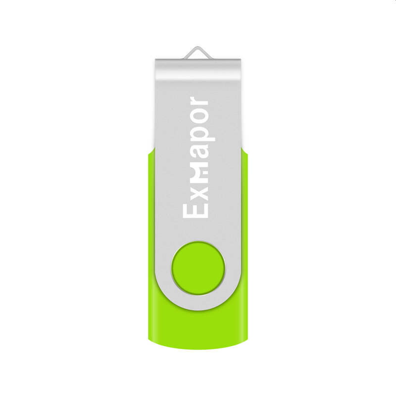 플래시 드라이브, Exmapor 16GB 클래식 회전 USB 드라이브, 컴퓨터 데이터 저장 및 공유, 녹색 엄지 드라이브, USB2.0 메모리 스틱