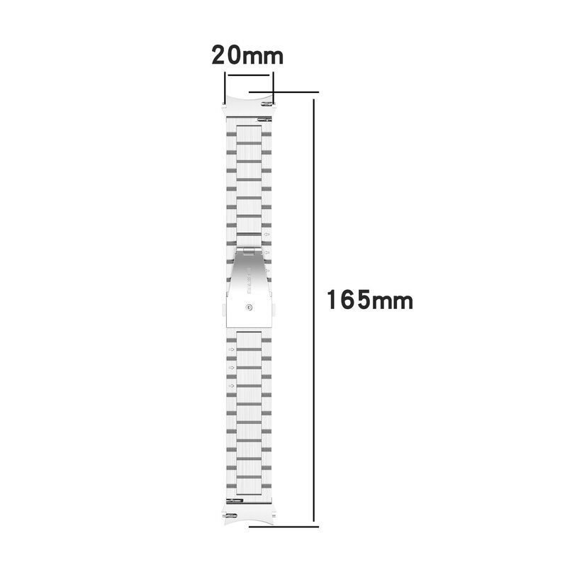 20MM Edelstahl Strap für Samsung Galaxy Watch4 44mm 40mm Uhr 4 Klassische 46mm 42mm keine Lücken Curved end Metall Armband Band
